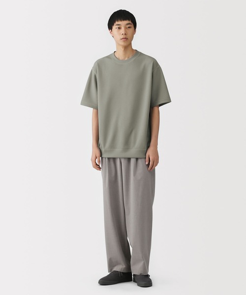 無印良品（ムジルシリョウヒン）の「紳士 ＵＶカット乾きやすいワッフルクルーネック半袖Ｔシャツ（Tシャツ/カットソー・メンズ・ダークネイビー/ブラウン系/ライトブルー/ブラック/グレー/オフホワイト・XL/L/M/S）」の14枚目の写真