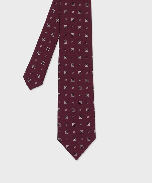Paul Smith（ポールスミス）の「スクエアジオメトリック タイ【160037 552MJ】（ネクタイ・メンズ・ネイビー/グレー/サックスブルー/バーガンディー/ブルーグリーン・FREE）」の2枚目の写真