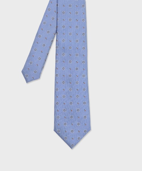 Paul Smith（ポールスミス）の「スクエアジオメトリック タイ【160037 552MJ】（ネクタイ・メンズ・ネイビー/グレー/サックスブルー/バーガンディー/ブルーグリーン・FREE）」の4枚目の写真