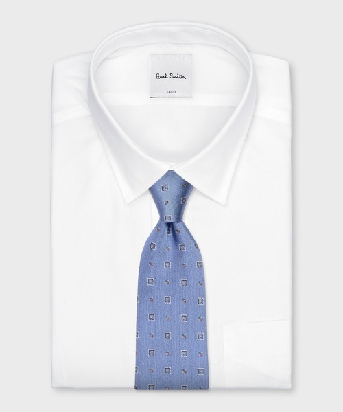 Paul Smith（ポールスミス）の「スクエアジオメトリック タイ【160037 552MJ】（ネクタイ・メンズ・ネイビー/グレー/サックスブルー/バーガンディー/ブルーグリーン・FREE）」の11枚目の写真