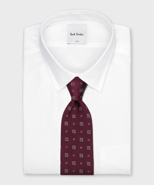 Paul Smith（ポールスミス）の「スクエアジオメトリック タイ【160037 552MJ】（ネクタイ・メンズ・ネイビー/グレー/サックスブルー/バーガンディー/ブルーグリーン・FREE）」の15枚目の写真