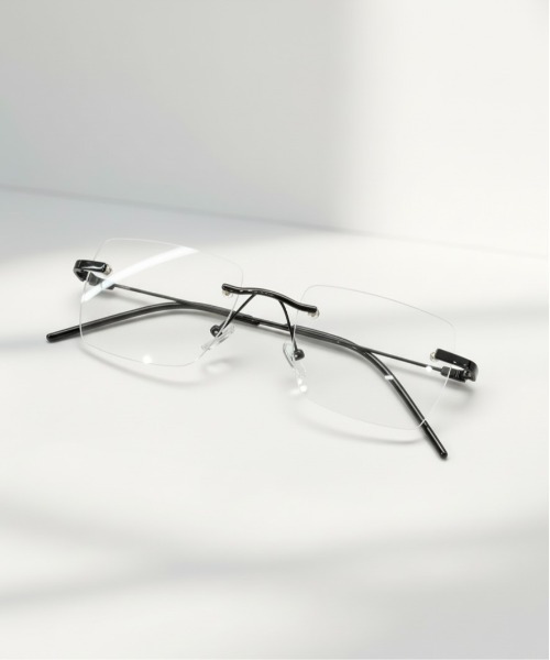 Burner(バーナー)の「【BLUR GLASS(ブラー・グラス)】調光レンズ スクエア 伊達メガネ blu-gls-15-11(メガネ・メンズ・ゴールド系その他/シルバー系その他/ピンクゴールド/ブラック/シルバー系その他2/ブラック系その他/シルバー・B/A)」の15枚目の写真