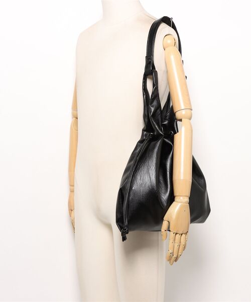 Scrap Book(スクラップブック)の「【Scrap Book】ウォッシャブルサブトート(トートバッグ・レディース・ブラック/ブラウン・FREE)」の7枚目の写真