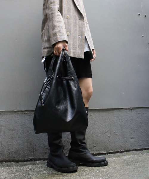 Scrap Book(スクラップブック)の「【Scrap Book】ウォッシャブルサブトート(トートバッグ・レディース・ブラック/ブラウン・FREE)」の2枚目の写真