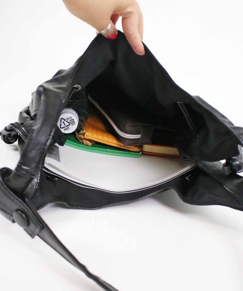 Scrap Book(スクラップブック)の「【Scrap Book】ウォッシャブルサブトート(トートバッグ・レディース・ブラック/ブラウン・FREE)」の17枚目の写真