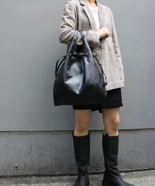 Scrap Book(スクラップブック)の「【Scrap Book】ウォッシャブルサブトート(トートバッグ・レディース・ブラック/ブラウン・FREE)」の9枚目の写真