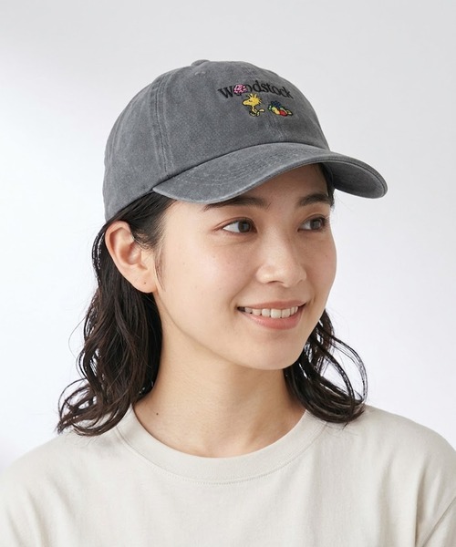 PEANUTS(ピーナッツ)の「FRUIT OF THE LOOM/フルーツオブザルーム ツイルキャップ3(キャップ・レディース・サックスブルー/杢グレー・ONE SIZE)」の2枚目の写真