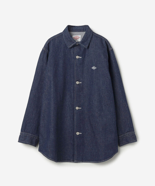 DANTON(ダントン)の「DANTON | 11ozデニム ロングシャツジャケット WOMEN(デニムジャケット・レディース・ダークインディゴブルー・36)」の6枚目の写真
