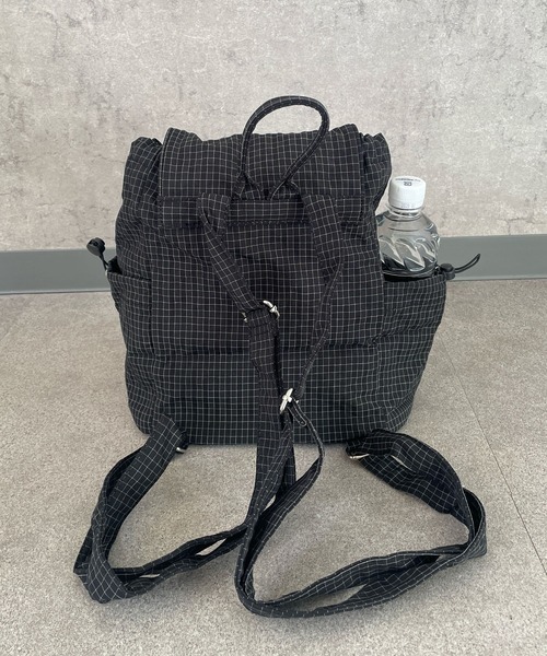 SHEPP(シープ)の「【A4サイズ対応】ドローストリング 巾着リュックサック / バックパック(バックパック/リュック・レディース・ブルー/ブラック/ホワイト・F)」の16枚目の写真