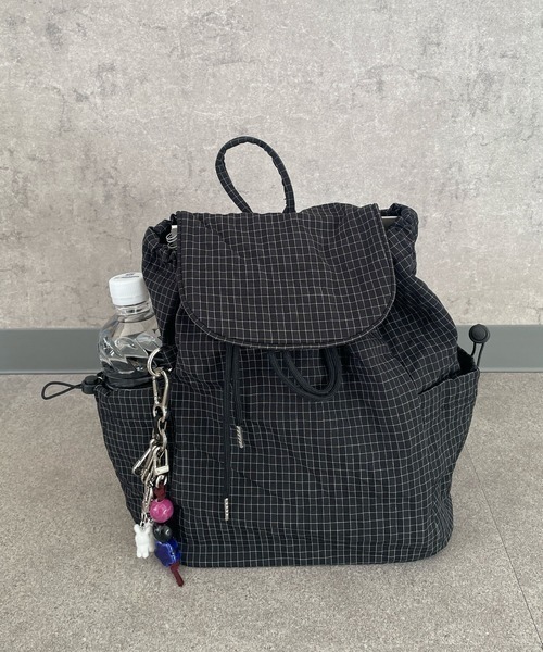 SHEPP(シープ)の「【A4サイズ対応】ドローストリング 巾着リュックサック / バックパック(バックパック/リュック・レディース・ブルー/ブラック/ホワイト・F)」の15枚目の写真