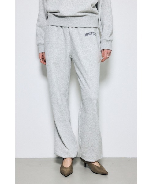 AZUL by moussy(アズールバイマウジー)の「ロゴスウェットパンツ(スウェットパンツ・レディース・ネイビー/ライトブラック/グレー×ホワイト・MEDIUM/SMALL)」の3枚目の写真