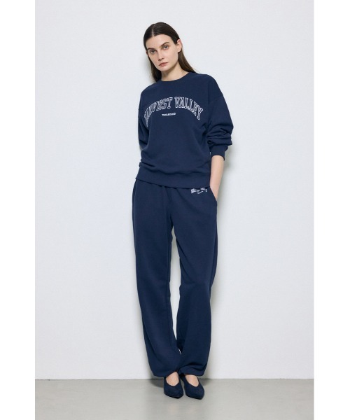 AZUL by moussy(アズールバイマウジー)の「ロゴスウェットパンツ(スウェットパンツ・レディース・ネイビー/ライトブラック/グレー×ホワイト・MEDIUM/SMALL)」の13枚目の写真