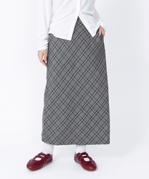 PUNYUS | チェック柄ロングスカート(スカート)