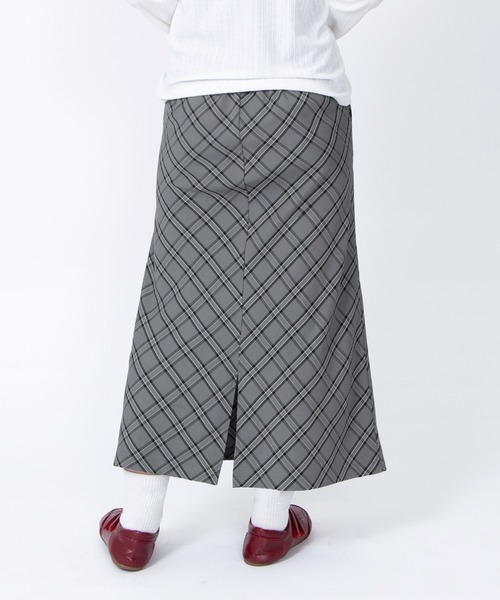 PUNYUS（プニュズ）の「チェック柄ロングスカート（スカート・レディース・グレー/ベージュ・1/2/3/4/5）」の12枚目の写真