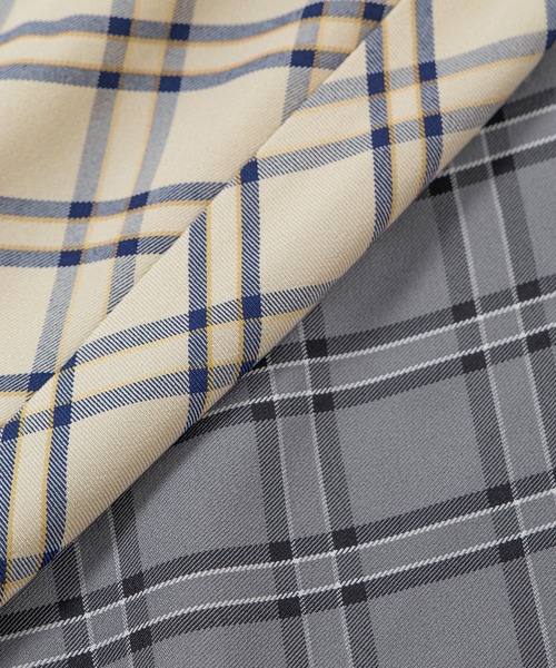 PUNYUS（プニュズ）の「チェック柄ロングスカート（スカート・レディース・グレー/ベージュ・1/2/3/4/5）」の7枚目の写真