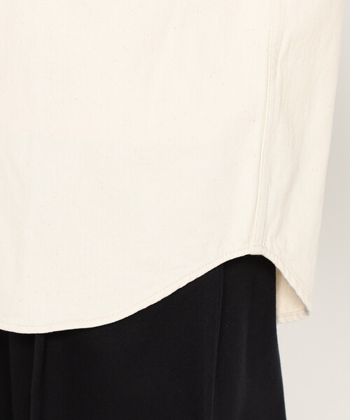 DANTON(ダントン)の「Women's Cotton Drill Shirt Jacket(デニムジャケット・レディース・アイボリー・38/36/34)」の10枚目の写真