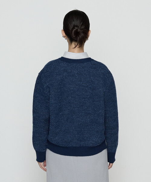 Gabardine K.T(ギャバジンケーティー)の「〔 +サイズ 〕 ジャカード アーガイルニットセーター(ニット/セーター・レディース・キャメル/ネイビー/グレー・13号)」の18枚目の写真