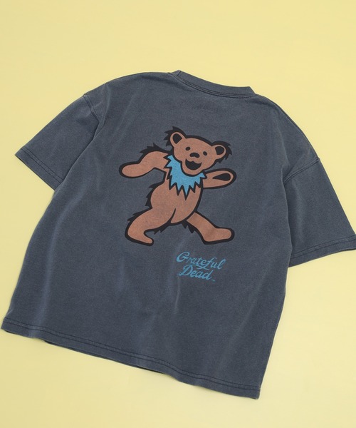 Grateful Dead(グレイトフルデッド)の「GRATEFULDEAD ピグメント染め 半袖Tシャツ グレイトフルデッド(Tシャツ/カットソー・キッズ・グレー系その他/ネイビー/ブラック/ブラック系その他/ダークグリーン/チャコール・120/110/140/130/160/150)」の3枚目の写真