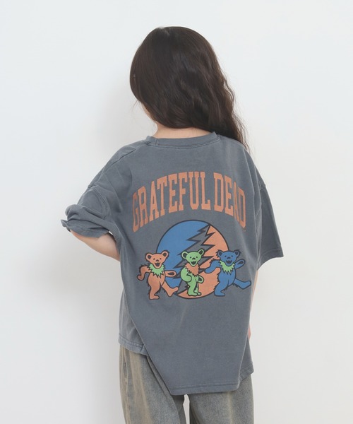 Grateful Dead(グレイトフルデッド)の「GRATEFULDEAD ピグメント染め 半袖Tシャツ グレイトフルデッド(Tシャツ/カットソー・キッズ・グレー系その他/ネイビー/ブラック/ブラック系その他/ダークグリーン/チャコール・120/110/140/130/160/150)」の5枚目の写真