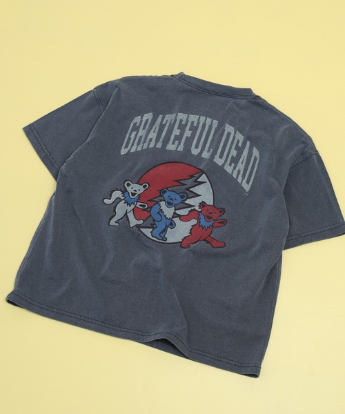 Grateful Dead(グレイトフルデッド)の「GRATEFULDEAD ピグメント染め 半袖Tシャツ グレイトフルデッド(Tシャツ/カットソー・キッズ・グレー系その他/ネイビー/ブラック/ブラック系その他/ダークグリーン/チャコール・120/110/140/130/160/150)」の2枚目の写真