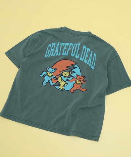 Grateful Dead(グレイトフルデッド)の「GRATEFULDEAD ピグメント染め 半袖Tシャツ グレイトフルデッド(Tシャツ/カットソー・キッズ・グレー系その他/ネイビー/ブラック/ブラック系その他/ダークグリーン/チャコール・120/110/140/130/160/150)」の6枚目の写真