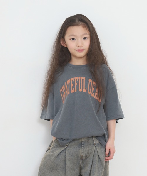 Grateful Dead(グレイトフルデッド)の「GRATEFULDEAD ピグメント染め 半袖Tシャツ グレイトフルデッド(Tシャツ/カットソー・キッズ・グレー系その他/ネイビー/ブラック/ブラック系その他/ダークグリーン/チャコール・120/110/140/130/160/150)」の8枚目の写真