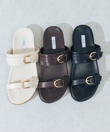 【S-LLサイズ展開・軽量】バックルベルトサンダル JA5930
