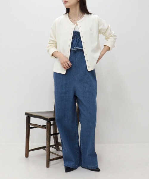 fredy emue（フレディエミュ）の「フリルデニムサロペット（サロペット/オーバーオール・レディース・ブルー/ブラック・38）」の10枚目の写真