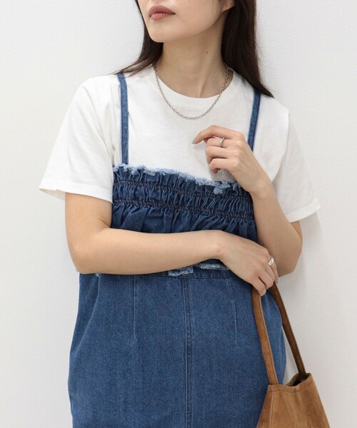 fredy emue（フレディエミュ）の「フリルデニムサロペット（サロペット/オーバーオール・レディース・ブルー/ブラック・38）」の13枚目の写真