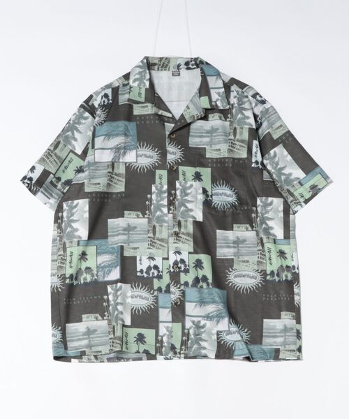 Kahiko(カヒコ)の「【Kahiko】SURF&Palms キプカイMEN'Sアロハシャツ(シャツ/ブラウス・メンズ・ブラック/ブルー/ベージュ/ホワイト・FREE)」の3枚目の写真