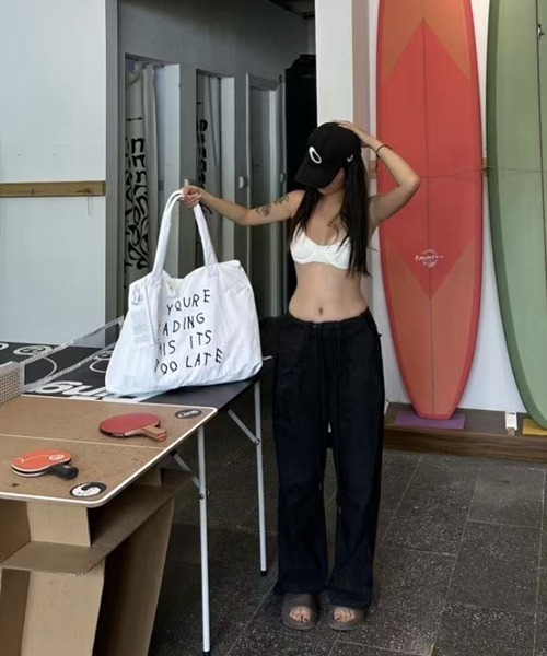 Ressaca（レサーカ）の「レタリングロゴビッグトートバッグ（トートバッグ・レディース・ホワイト/ブラック・FREE）」の7枚目の写真