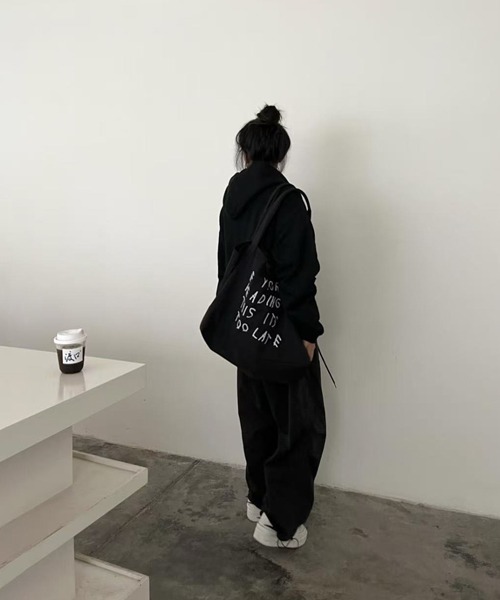 Ressaca（レサーカ）の「レタリングロゴビッグトートバッグ（トートバッグ・レディース・ホワイト/ブラック・FREE）」の5枚目の写真