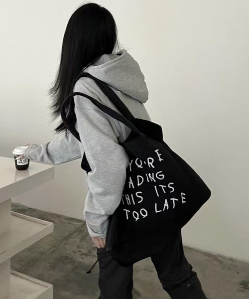 Ressaca（レサーカ）の「レタリングロゴビッグトートバッグ（トートバッグ・レディース・ホワイト/ブラック・FREE）」の3枚目の写真