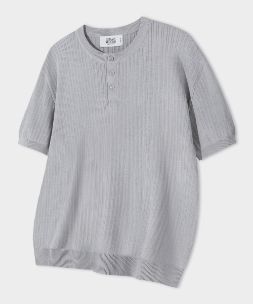 LEMAIN SECOND（リメインセカンド）の「クラシックヘンリーネックウォッシャブル半袖ニット[グレー]（Tシャツ/カットソー・レディース・その他・MEDIUM/LARGE/X-LARGE）」の9枚目の写真