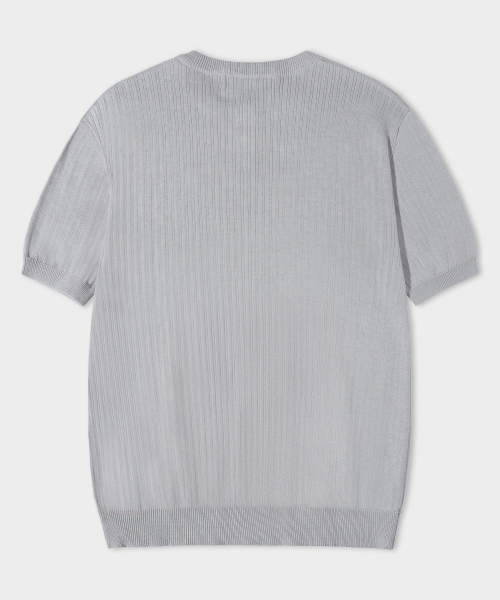 LEMAIN SECOND（リメインセカンド）の「クラシックヘンリーネックウォッシャブル半袖ニット[グレー]（Tシャツ/カットソー・レディース・その他・MEDIUM/LARGE/X-LARGE）」の10枚目の写真