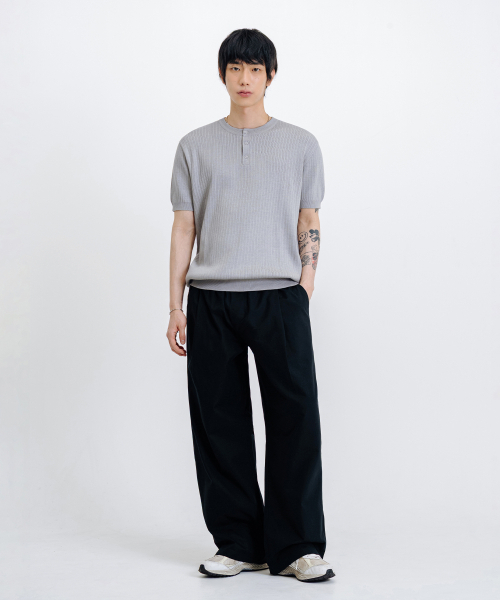 LEMAIN SECOND（リメインセカンド）の「クラシックヘンリーネックウォッシャブル半袖ニット[グレー]（Tシャツ/カットソー・レディース・その他・MEDIUM/LARGE/X-LARGE）」の12枚目の写真