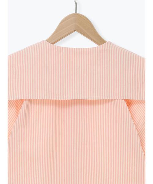 Samansa Mos2 Lagom（サマンサモスモスラーゴム）の「☆ストライプ柄セーラーカラーシャツ（シャツ/ブラウス・キッズ・レッド/ブルー・100/110/120/95/130）」の18枚目の写真