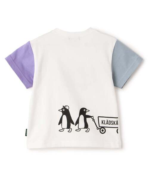 kladskap（クレードスコープ）の「【人気商品再入荷】【直営店で取り扱い無し】ペンギン×アウトドアワゴン半袖Tシャツ（Tシャツ/カットソー・キッズ・オフホワイト/ライトグリーン・100cm/130cm/120cm/110cm/90cm）」の3枚目の写真