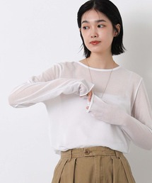 Gready Brilliant | 綿シアーボートネックカットソー(Tシャツ/カットソー)