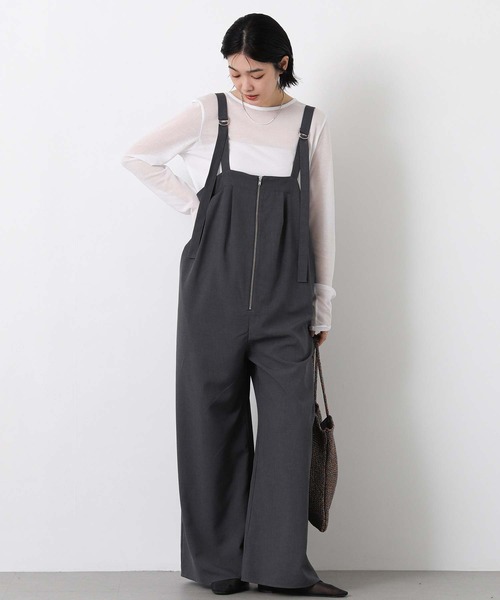 Gready Brilliant(グレディブリリアン)の「綿シアーボートネックカットソー(Tシャツ/カットソー・レディース・ピンク/ライトグレー/オフホワイト・38)」の12枚目の写真