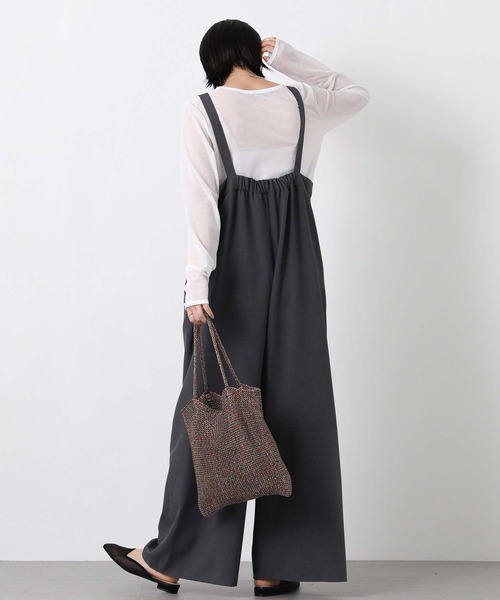 Gready Brilliant(グレディブリリアン)の「綿シアーボートネックカットソー(Tシャツ/カットソー・レディース・ピンク/ライトグレー/オフホワイト・38)」の14枚目の写真