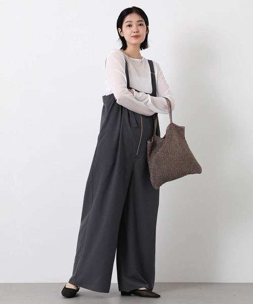 Gready Brilliant(グレディブリリアン)の「綿シアーボートネックカットソー(Tシャツ/カットソー・レディース・ピンク/ライトグレー/オフホワイト・38)」の16枚目の写真