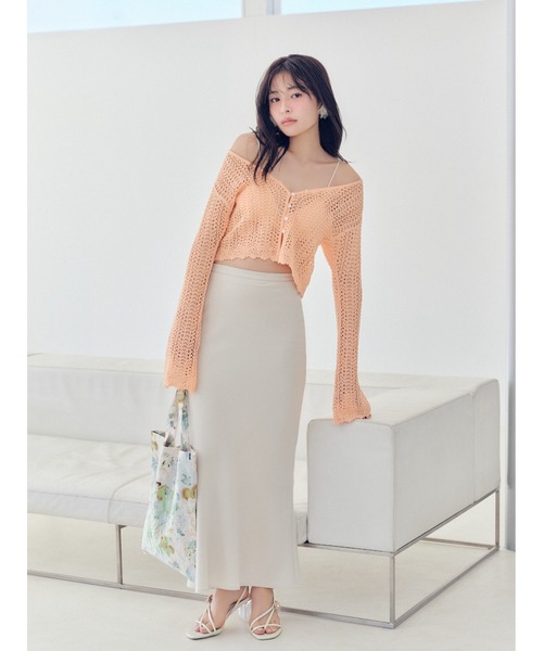 スナイデル  クロシェニットカーディガン　店舗限定 SNIDEL｜クロシェニットカーディガン | Rakuten Fashion(楽天