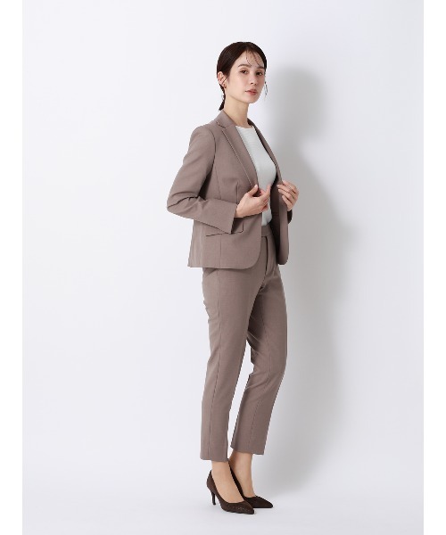 SUIT SQUARE(スーツスクエア)の「ボートネックリブニット/5分袖/ハンドウォッシュ/ドライレーヨン/無地(ニット/セーター・レディース・ミント/ホワイト/ブラック/ライラック・F)」の14枚目の写真