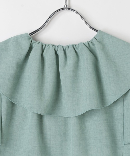 GLOBAL WORK（グローバルワーク）の「イージーケアリネンライクブラウス/643120（シャツ/ブラウス・キッズ・ブラック/イエロー/ミント・130cm/160cm/150cm/140cm）」の5枚目の写真
