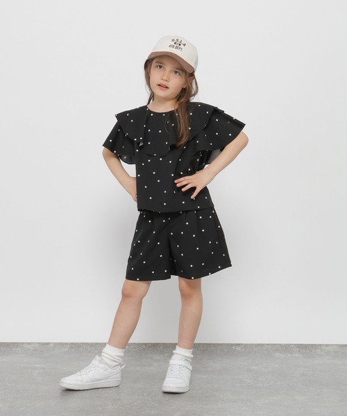 GLOBAL WORK（グローバルワーク）の「イージーケアリネンライクブラウス/643120（シャツ/ブラウス・キッズ・ブラック/イエロー/ミント・130cm/160cm/150cm/140cm）」の15枚目の写真