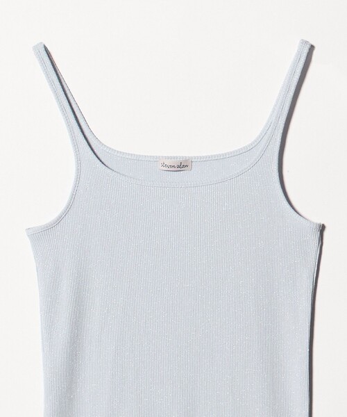 Steven Alan（スティーブンアラン）の「＜Steven Alan＞ラメ テレコ キャミタンクトップ（タンクトップ・レディース・オフホワイト/ライトブルー/ブラック・FREE）」の5枚目の写真