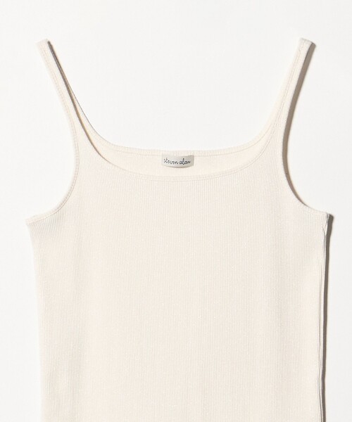 Steven Alan（スティーブンアラン）の「＜Steven Alan＞ラメ テレコ キャミタンクトップ（タンクトップ・レディース・オフホワイト/ライトブルー/ブラック・FREE）」の8枚目の写真