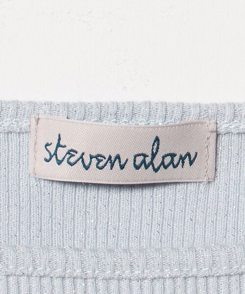 Steven Alan（スティーブンアラン）の「＜Steven Alan＞ラメ テレコ キャミタンクトップ（タンクトップ・レディース・オフホワイト/ライトブルー/ブラック・FREE）」の12枚目の写真