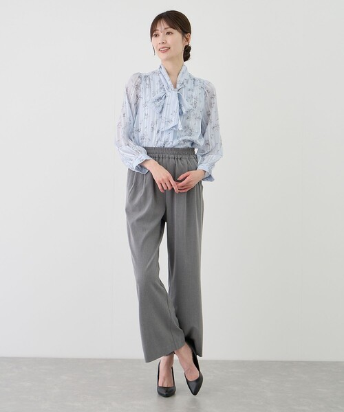 Jayro(ジャイロ)の「ツータックウエストギャザーストレートパンツ(スラックス・レディース・グレー/ブラック/ベージュ系その他2・FREE)」の21枚目の写真